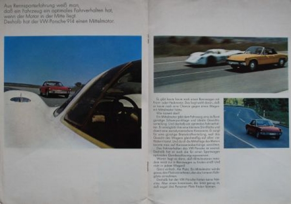 Porsche 914 Modelprogram 1969 Carbrochure (8084)